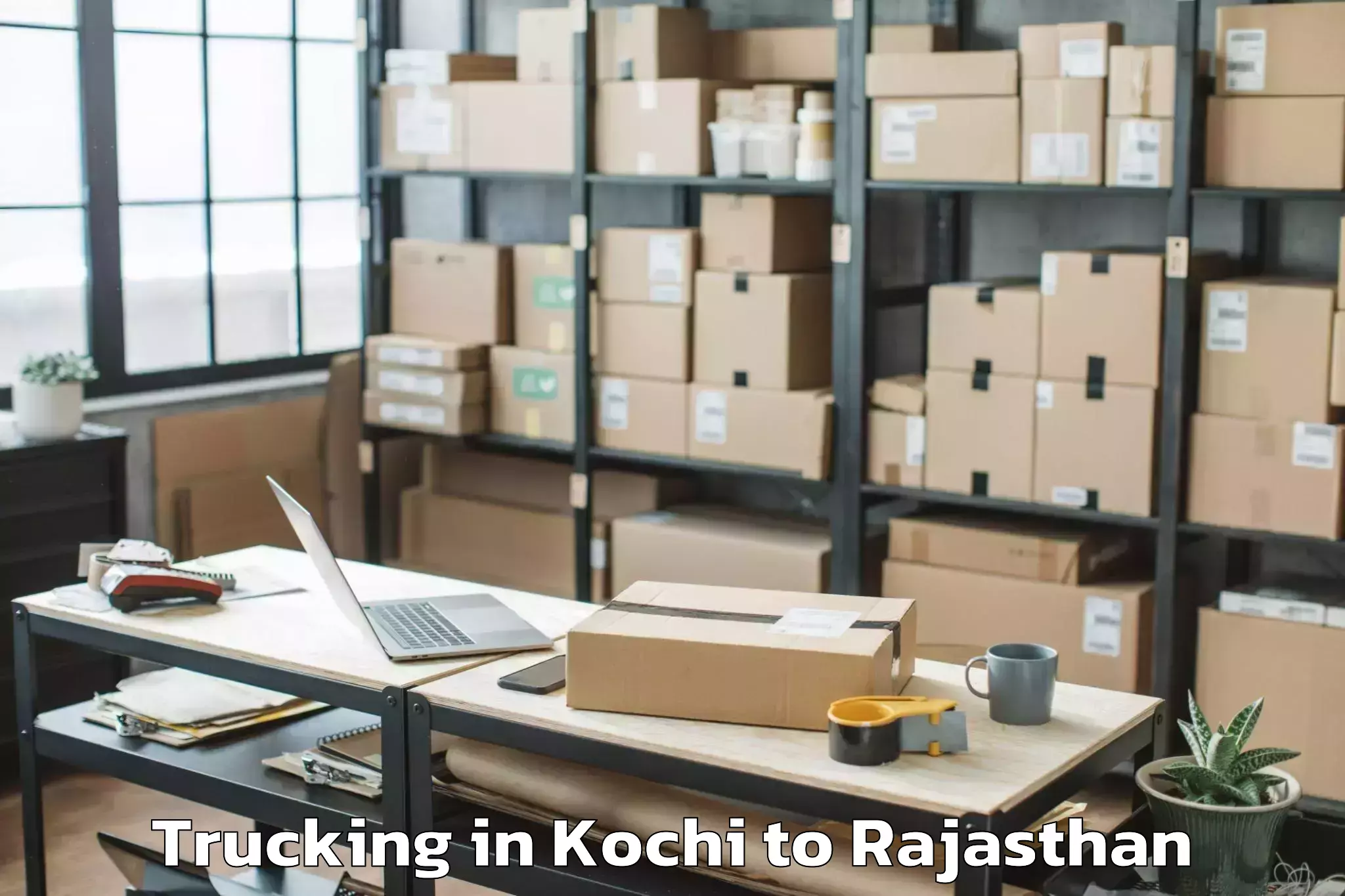 Professional Kochi to Khetri Trucking